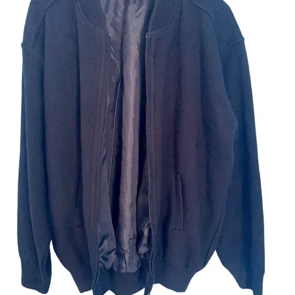 Men’s KARDELEN Collection Wool Full Zip Sweater Jacket Made in Turkey Size 2XL